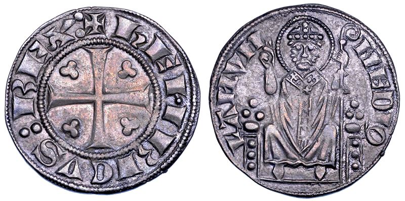 MILANO. ENRICO VII DI LUSSEMBURGO, 1310-1313. Ambrosino Grosso (con REX).  - Auction Numismatics - Cambi Casa d'Aste