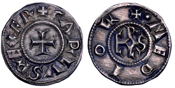 MILANO. CARLO MAGNO Re dei Franchi, 774-814. Denaro.