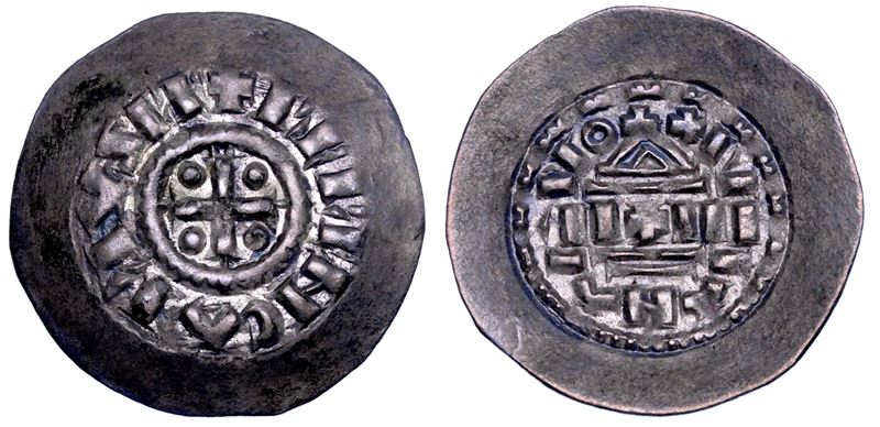 VENEZIA (?). BERENGARIO I imperatore e re d'Italia, 888-924. Denaro, Milano o Venezia. Emissioni con il titolo di re, 888-915.  - Auction Numismatics - Cambi Casa d'Aste