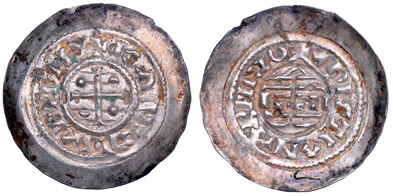 MILANO. CARLO IL GROSSO Imperatore, 880-888. Denaro di stampo largo.  - Auction Numismatics - Cambi Casa d'Aste