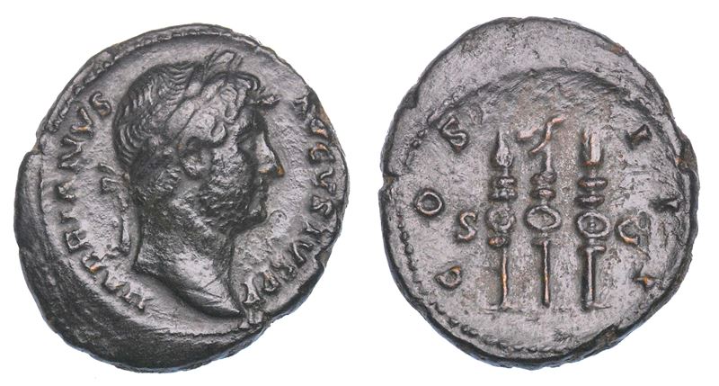 ADRIANO, 117-138. Quadrante, anni 125-128.  - Auction Numismatics - Cambi Casa d'Aste