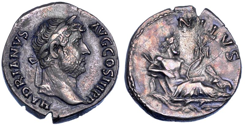ADRIANO, 117-138. Denario, anni 134-138.  - Auction Numismatics - Cambi Casa d'Aste