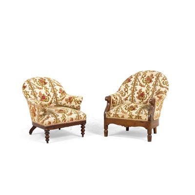 Due Poltrone Imbottite. XIX Secolo