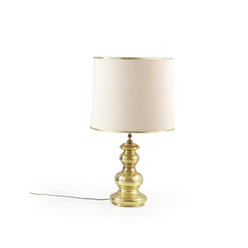 Lampada in ottone. XX secolo  - Auction Italian Mansions TIME - Cambi Casa d'Aste