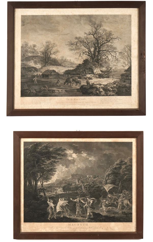 Due stampe The rural cott / Macbeth
