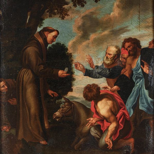 Scuola genovese del XVIII secolo Il miracolo della mula