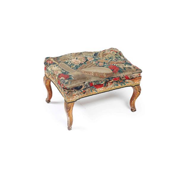 Poggiapiedi. Piemonte, prima metà XVIII secolo