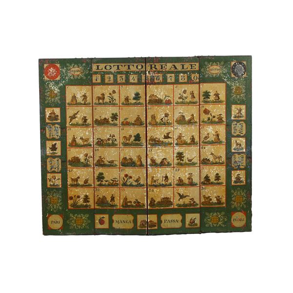 Gioco del lotto reale. XIX secolo