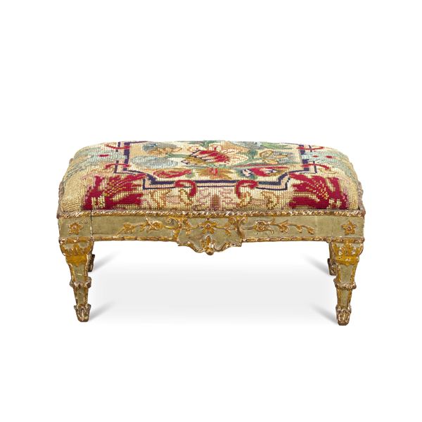 Poggiapiedi Luigi XVI. Piemonte, fine XVIII secolo