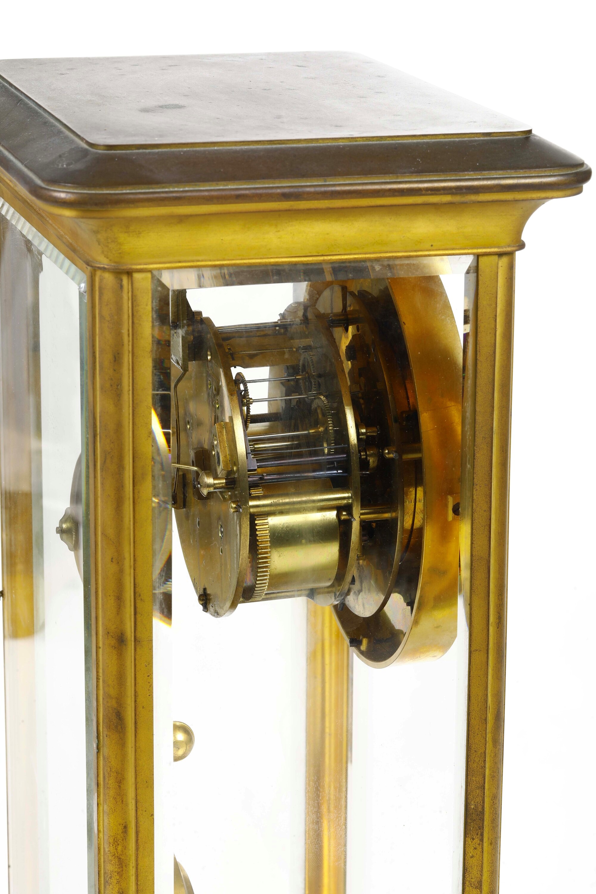 Orologio e Coppia di Candelabri. Francia, Fine XIX Secolo