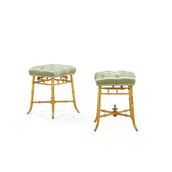 Due panchetti simili, fine XIX secolo