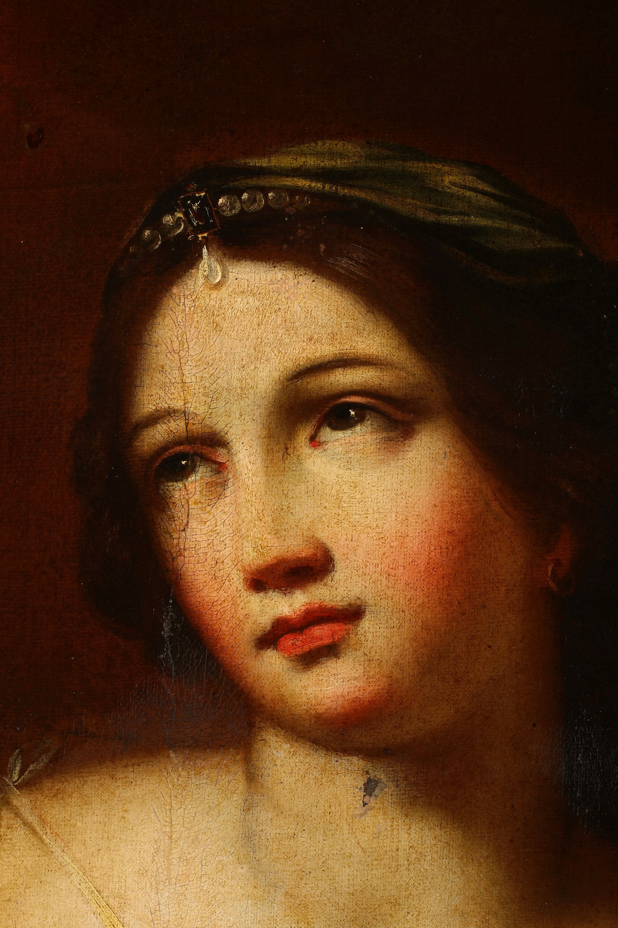 Scuola dell’Italia centrale, Santa martire, olio su tela (XVII secolo)