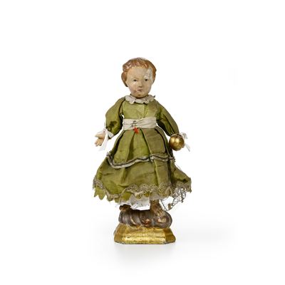 Gesù Bambino in Veste di Salvator Mundi