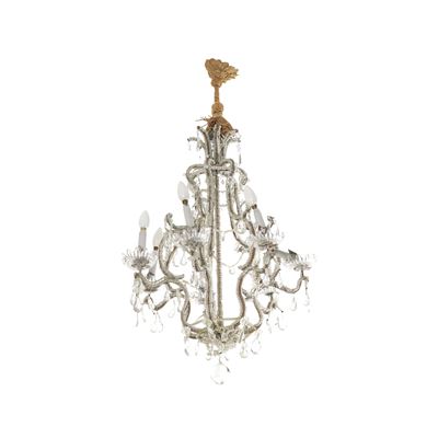 Lampadario a Gocce in Vetro