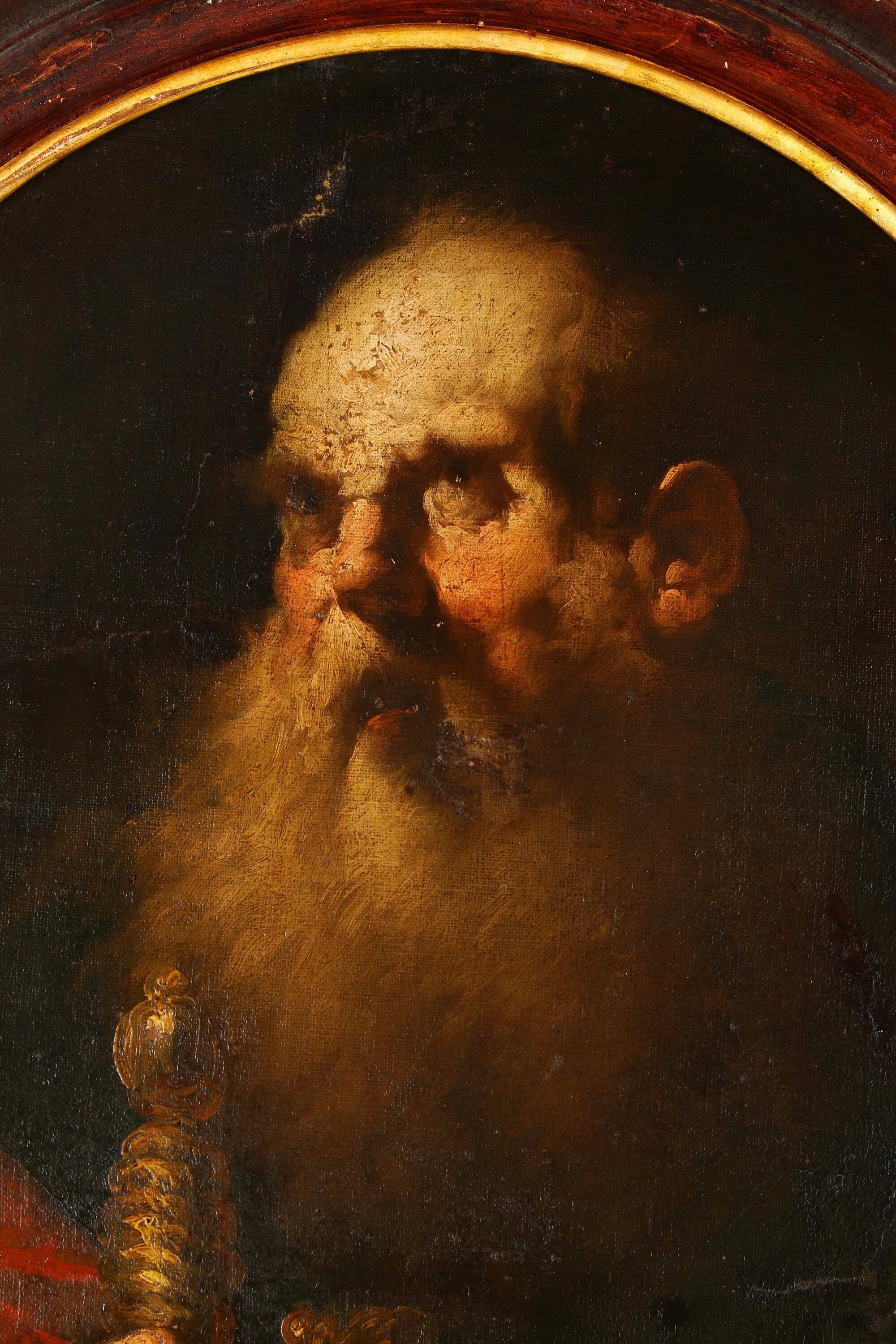 Pier Francesco Guala - Figure di Santi, olio su tela ovale