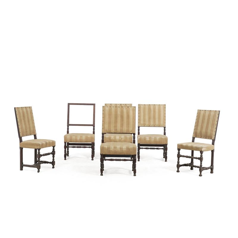 Sei sedie simili  - Asta Dimore Italiane TIME - Cambi Casa d'Aste