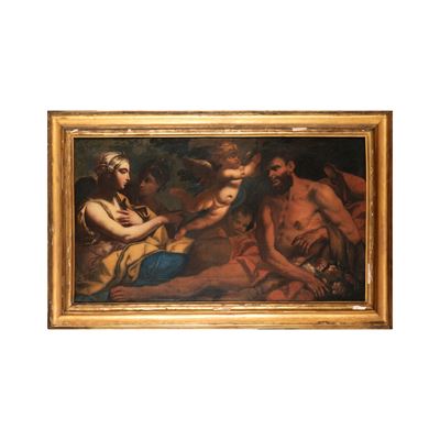 Scena della vita di Ercole, olio su tela