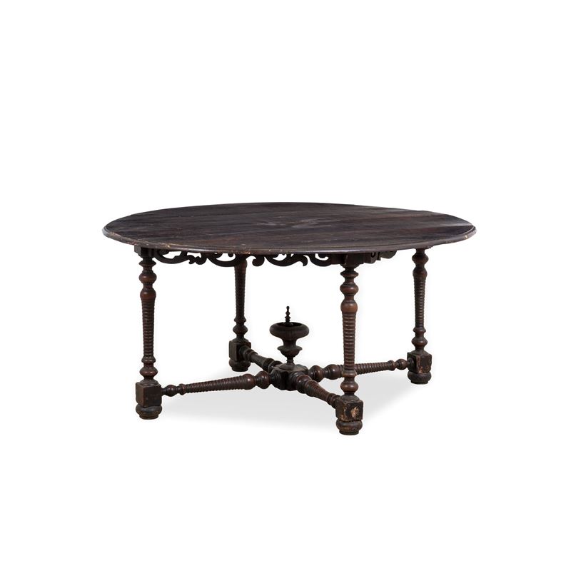 Tavolo in noce. Emilia, elementi antichi  - Auction Italian Mansions - Cambi Casa d'Aste