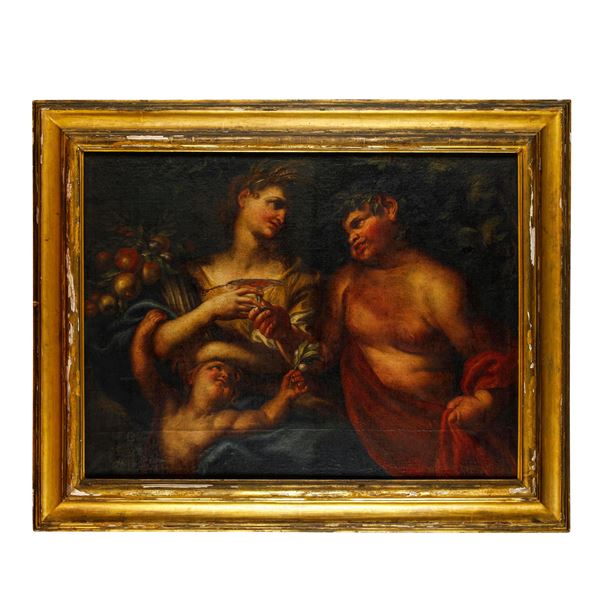 Domenico Piola (1627 Genova-1703 Genova) Bacco e Cerere