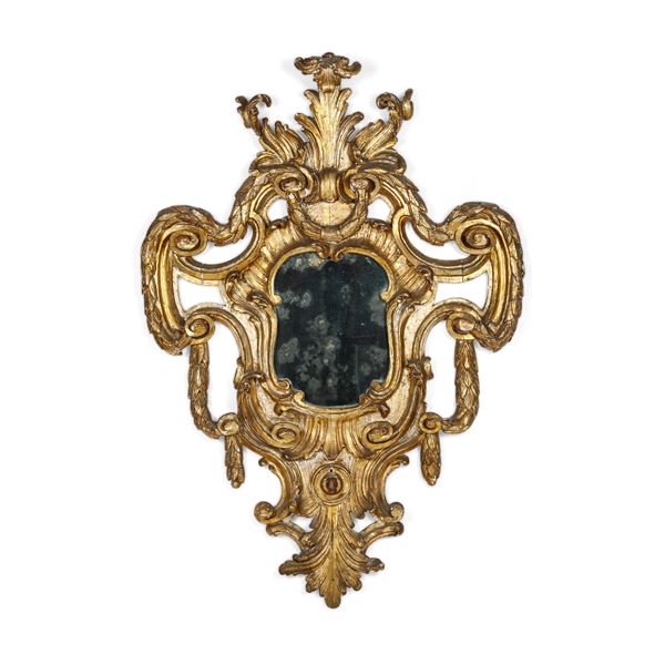 Coppia di grandi specchiere a ventola. Italia meridionale, XVIII secolo