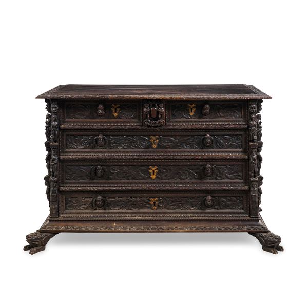 Cassettone a bambocci. Genova, XIX-XX secolo