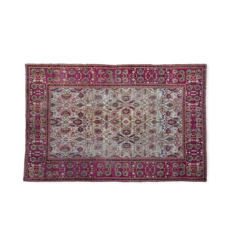 Grande tappeto Agra, India XIX secolo  - Auction Italian Mansions - Cambi Casa d'Aste