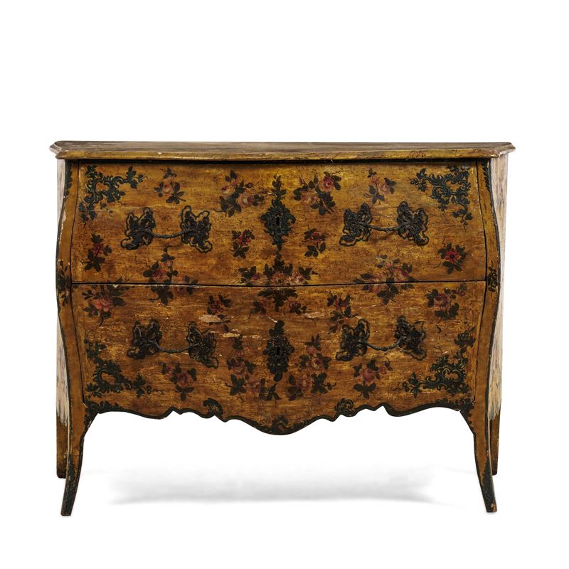 Cassettone laccato. Genova, XVIII secolo  - Asta Dimore Italiane - Cambi Casa d'Aste