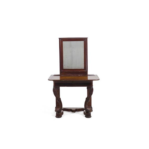 Toilette in mogano Carlo X. XIX secolo