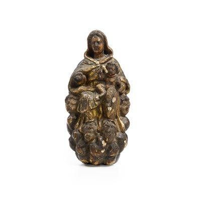 Madonna con Bambino. Scultore Barocco del XVII Secolo