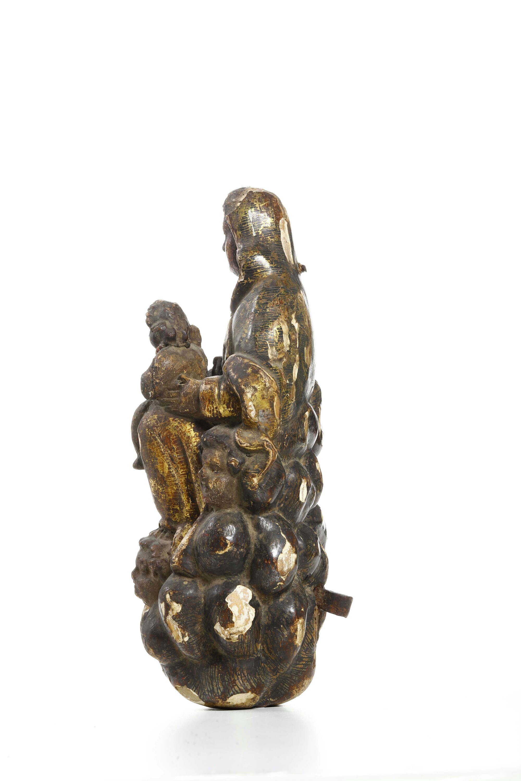 Madonna con Bambino. Scultore Barocco del XVII Secolo