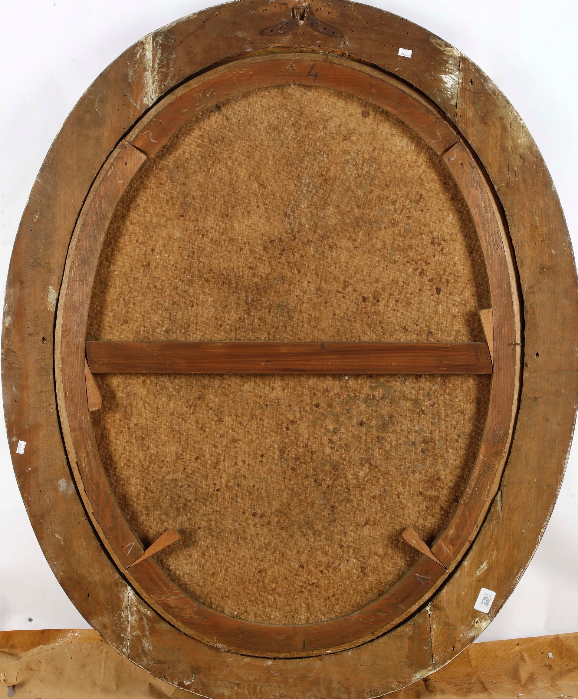 Scuola genovese del XVIII secolo, Ritratto di santa Caterina Fieschi, olio su tela ovale