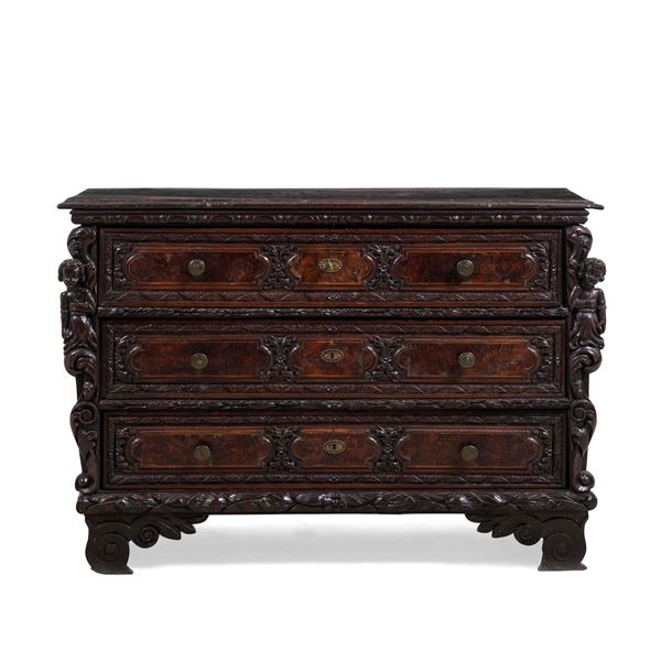 Cassettone. Bergamo, XVII-XVIII secolo