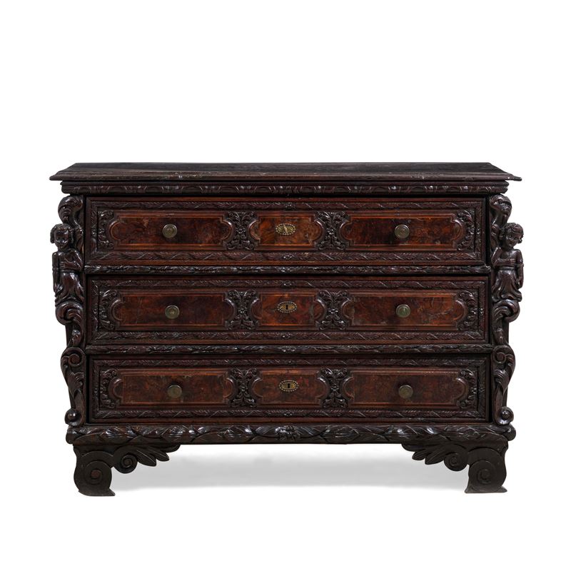 Cassettone. Bergamo, XVII-XVIII secolo  - Asta Dimore Italiane - Cambi Casa d'Aste