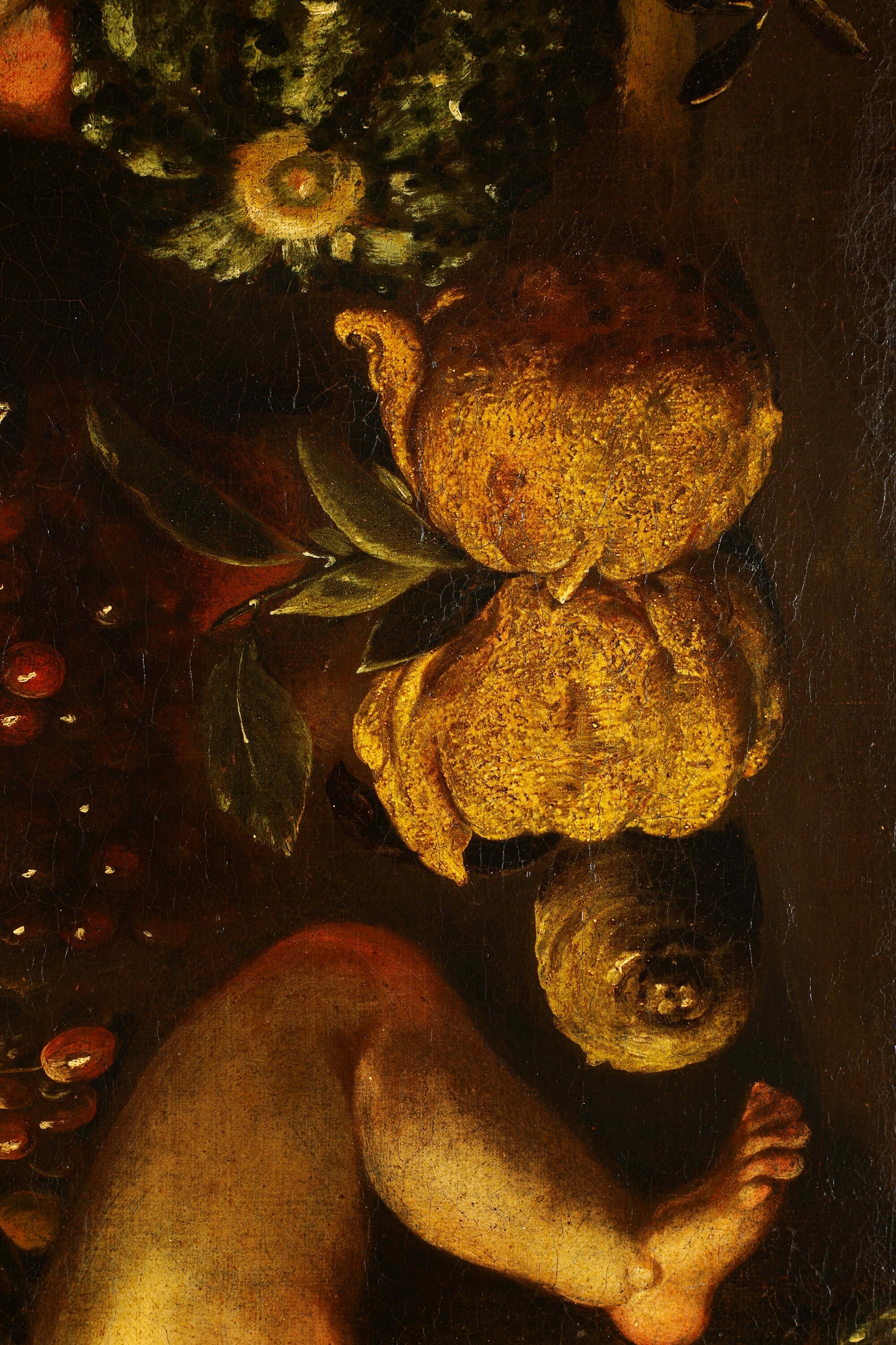 Domenico Guidobono - Nature morte con putti, olio su tela