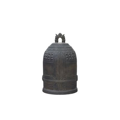 Campana in Metallo con Decori a Rilievo, Giappone, XIX Secolo