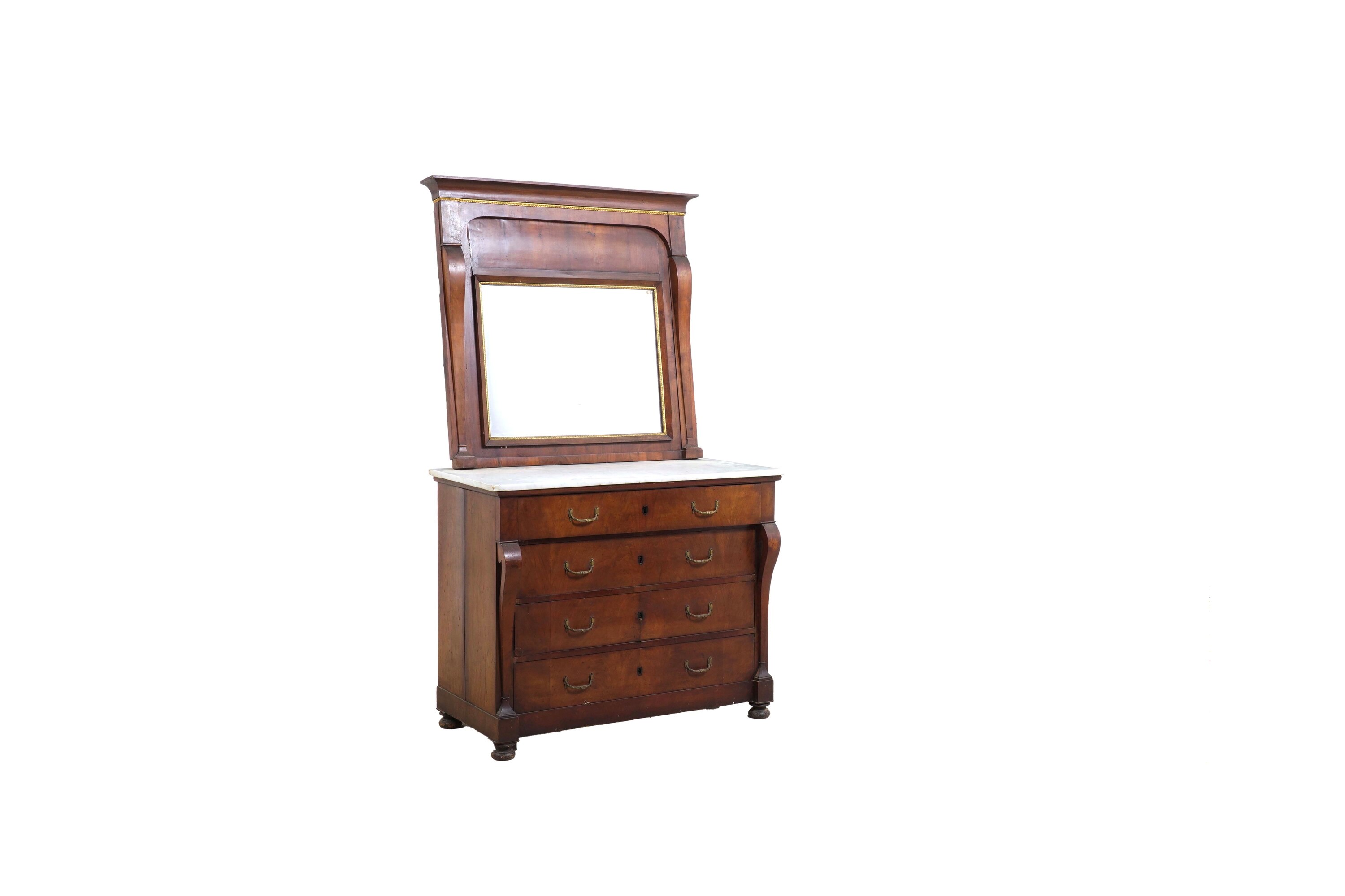 Cassettone e Specchio. XIX Secolo