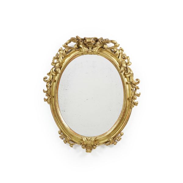 Specchiera ovale. XIX secolo
