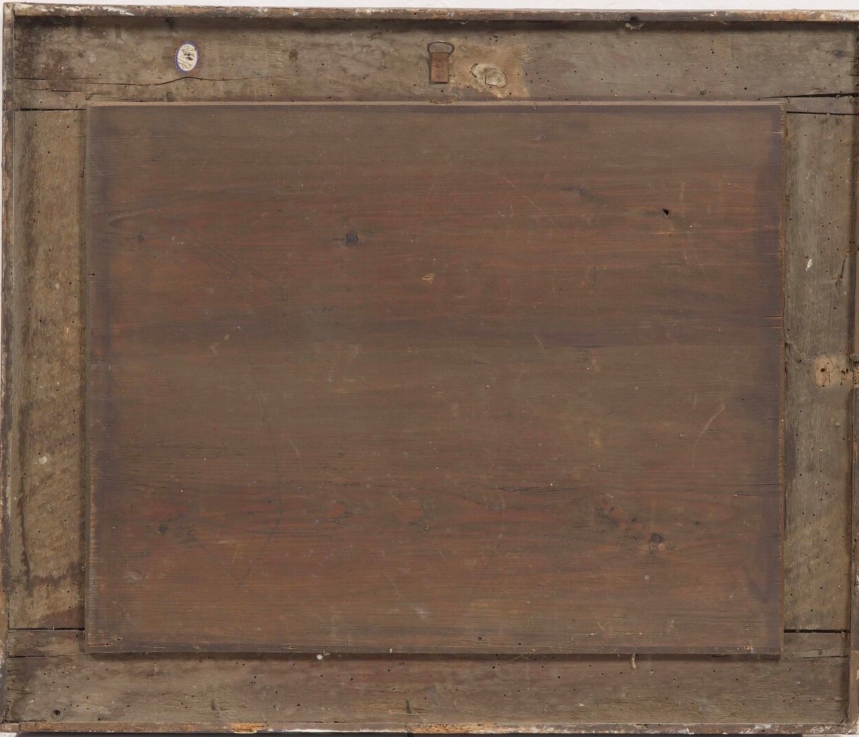 Cornice in Legno Ebanizzato con Racemi Dorati. Italia Centrale XVII Secolo