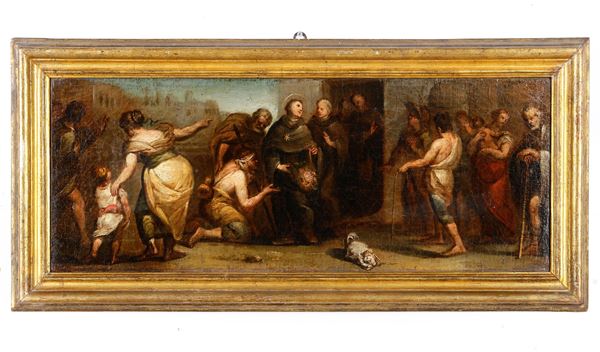 Scuola del XVII secolo Miracolo di un santo