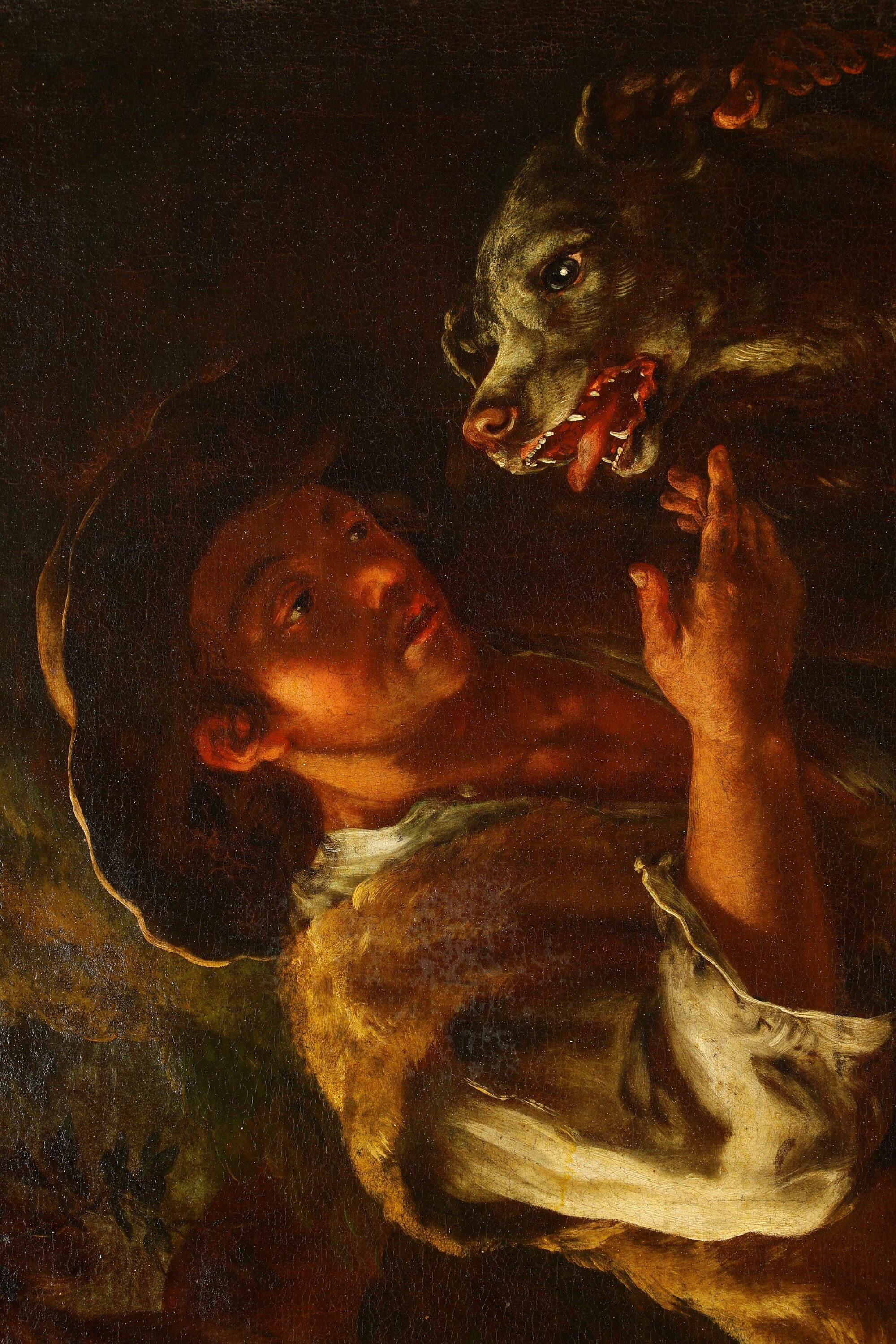 Domenico Brandi - Philipp Peter Roos, Pastore con armenti, olio su tela