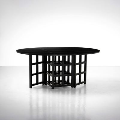 Tavolo modello DS1, legno ebanizzato, 1975
