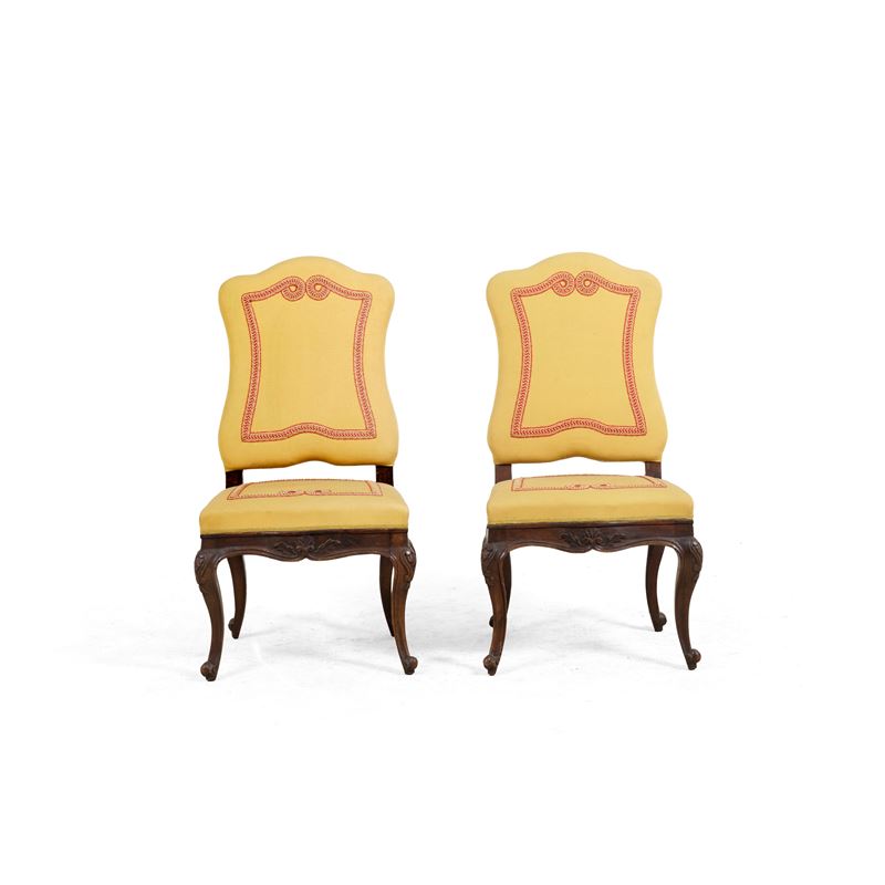 Coppia di sedie. XVIII secolo  - Auction Italian Mansions TIME - Cambi Casa d'Aste