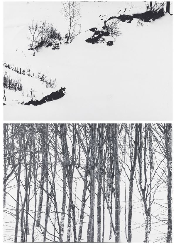 lotto di due fotografie Snow white, dalla serie “Snow white photo collection”