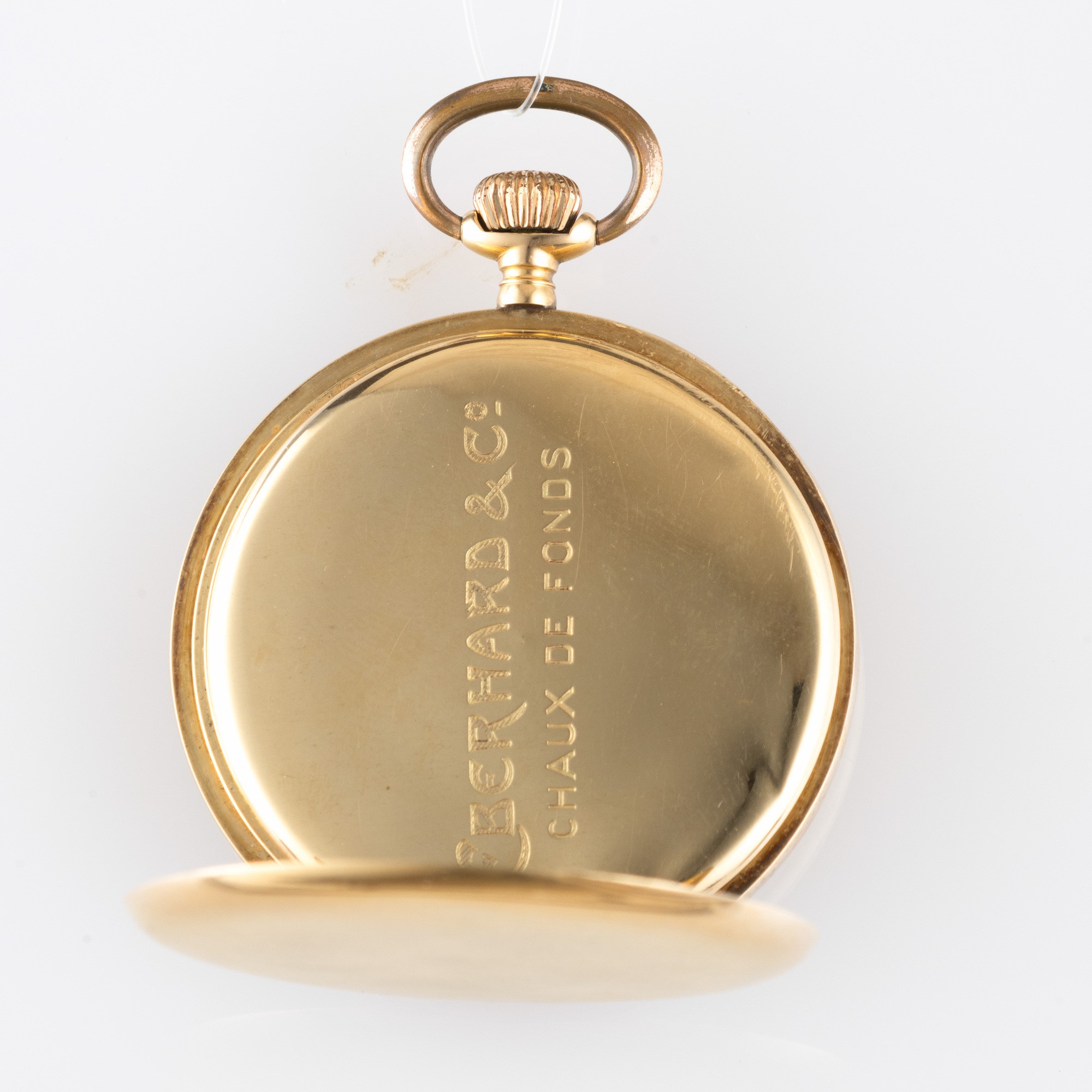 Eberhard & Co - Orologio da tasca in oro giallo 18k con quadrante champagne e piccoli secondi