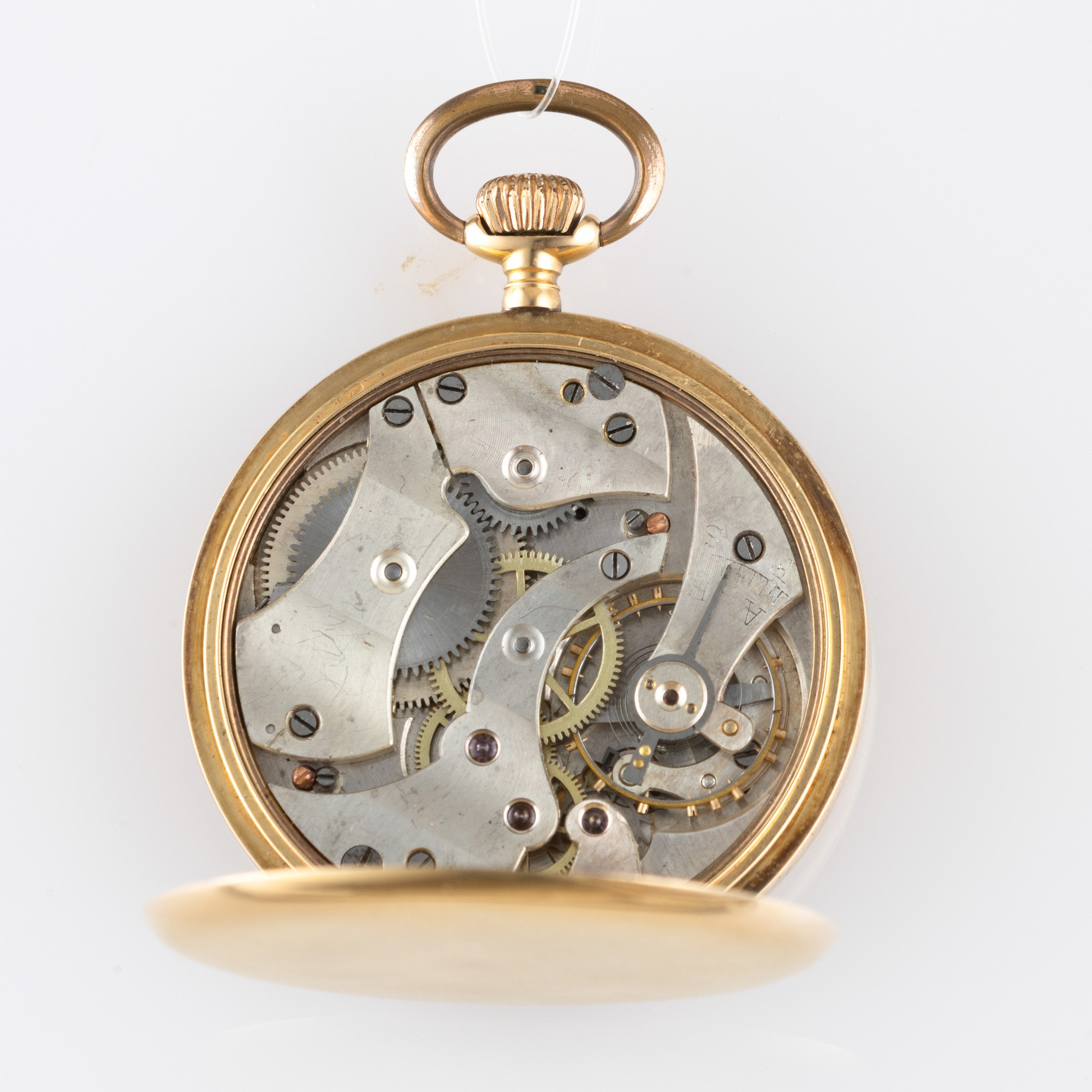 Eberhard & Co - Orologio da tasca in oro giallo 18k con quadrante champagne e piccoli secondi