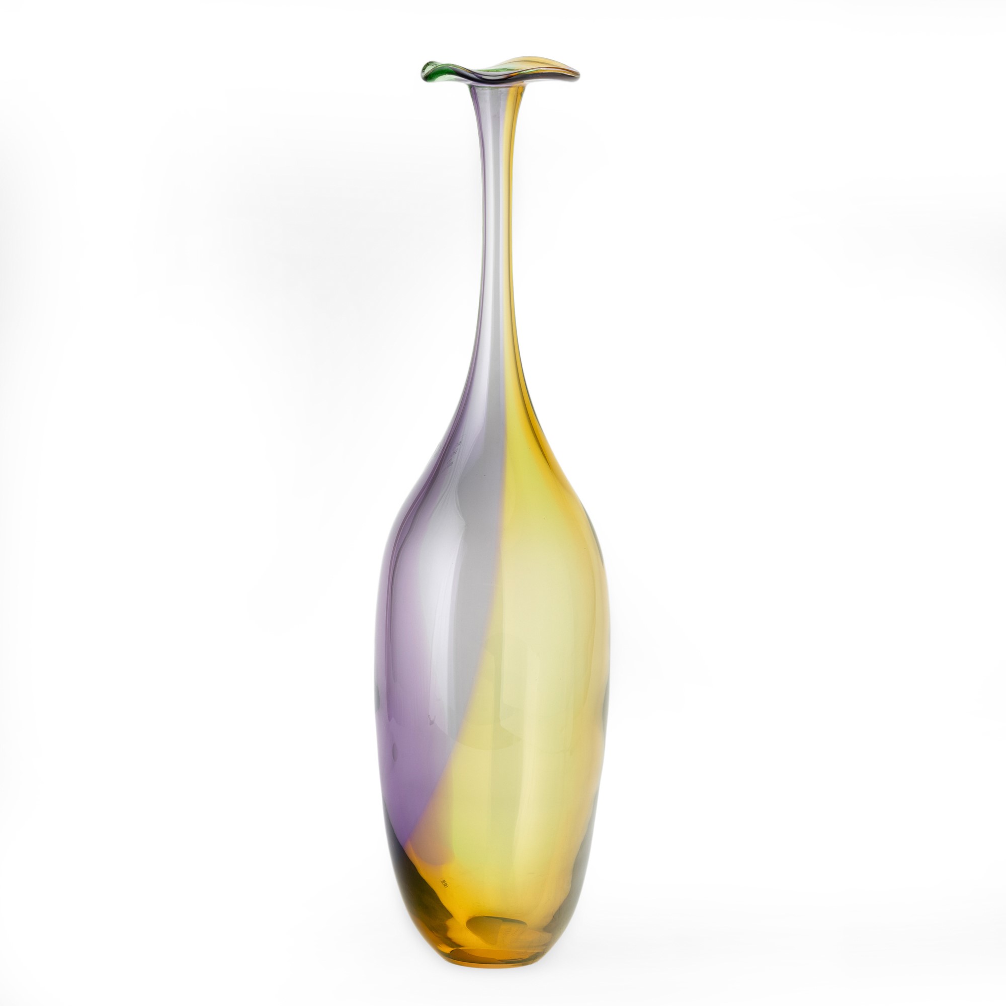 Kjell Engman - Vaso a bottiglia serie Fidji in vetro soffiato, Svezia (ca. 1988)