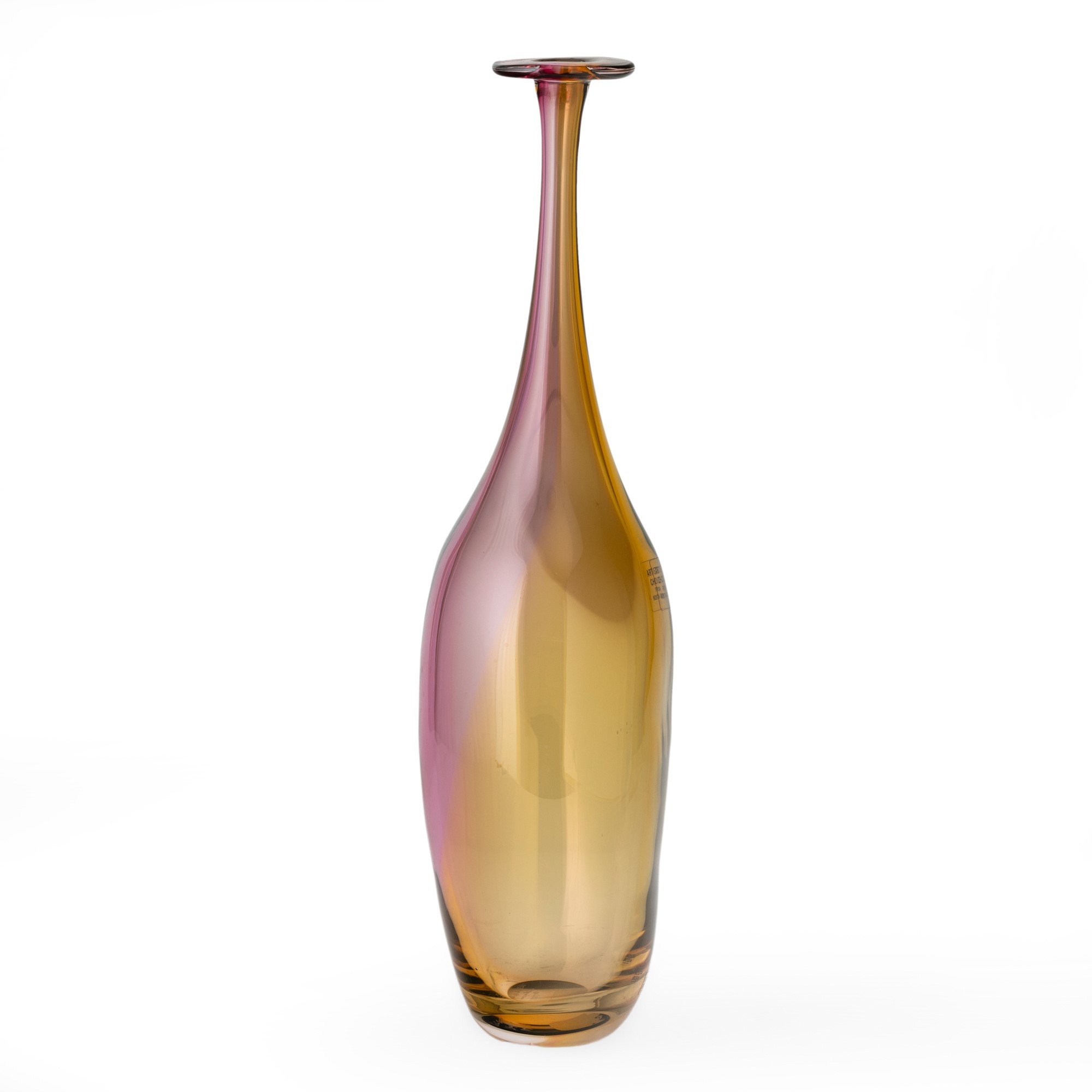 Kjell Engman - Vaso “Fidji” in vetro soffiato con decorazioni policrome
