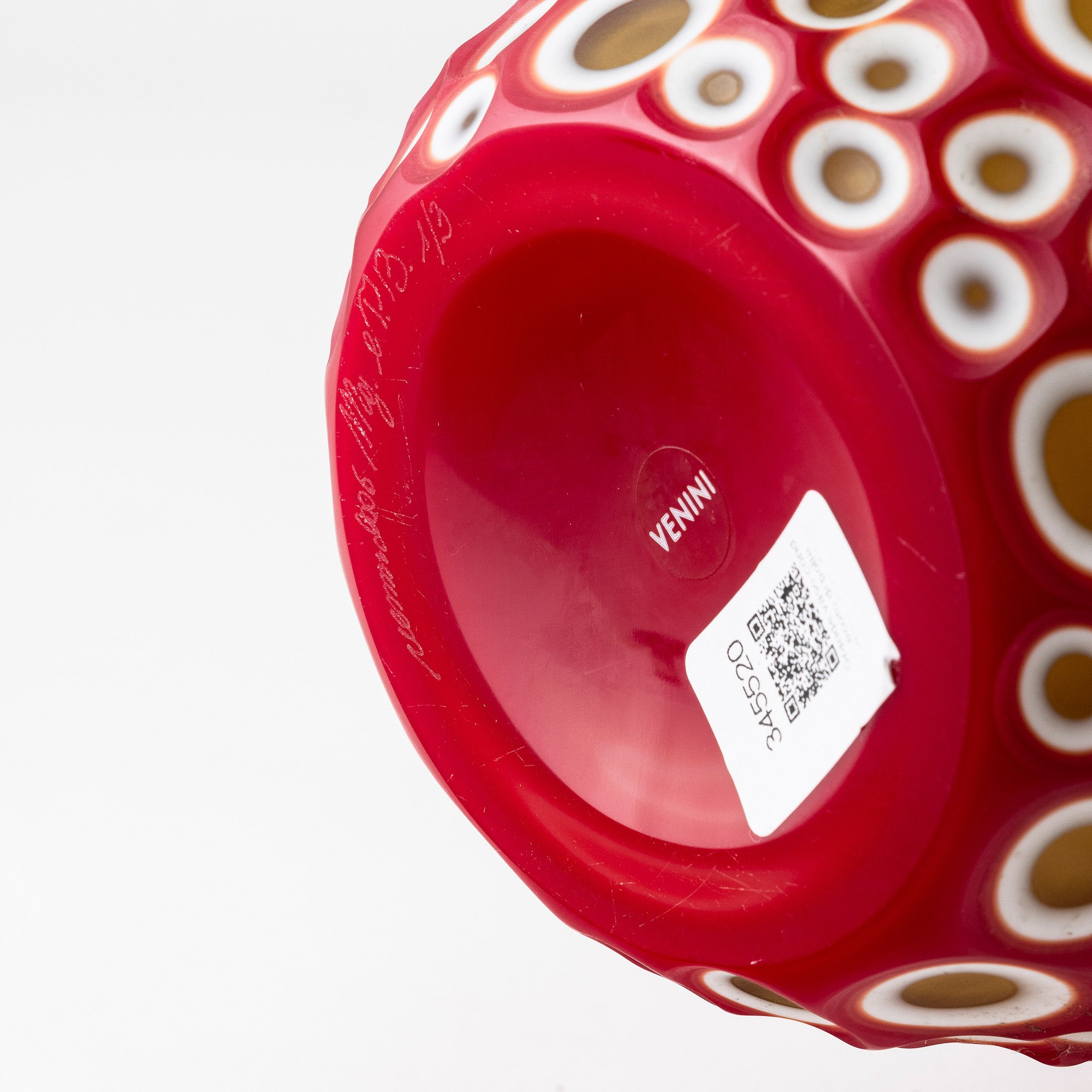 Monica Guggisberg (1955) e Philip Baldwin (1947) - Guggisberg & Baldwin, Vaso Porifera rossa in v...