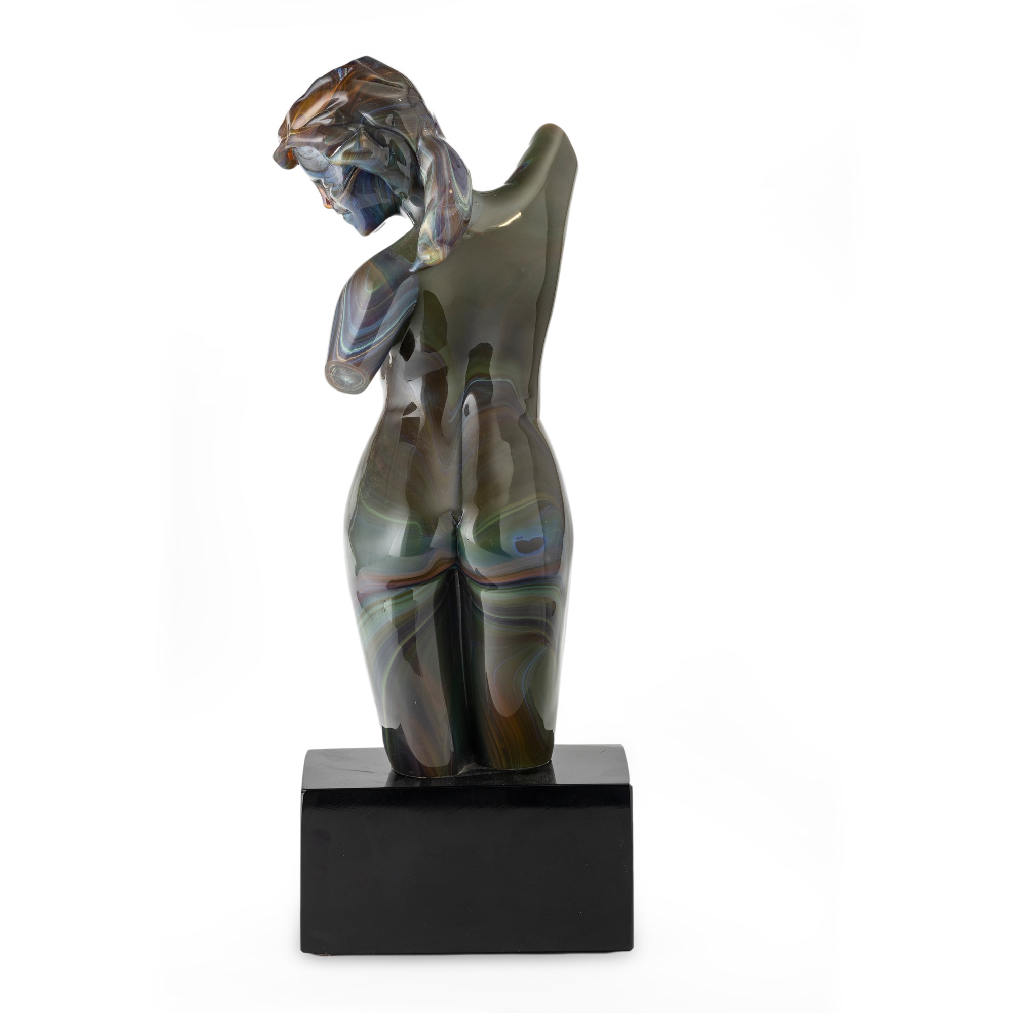 Loredano Rosin - Trono/Tronco di donna in vetro calcedonio (Murano, 1970 ca.)