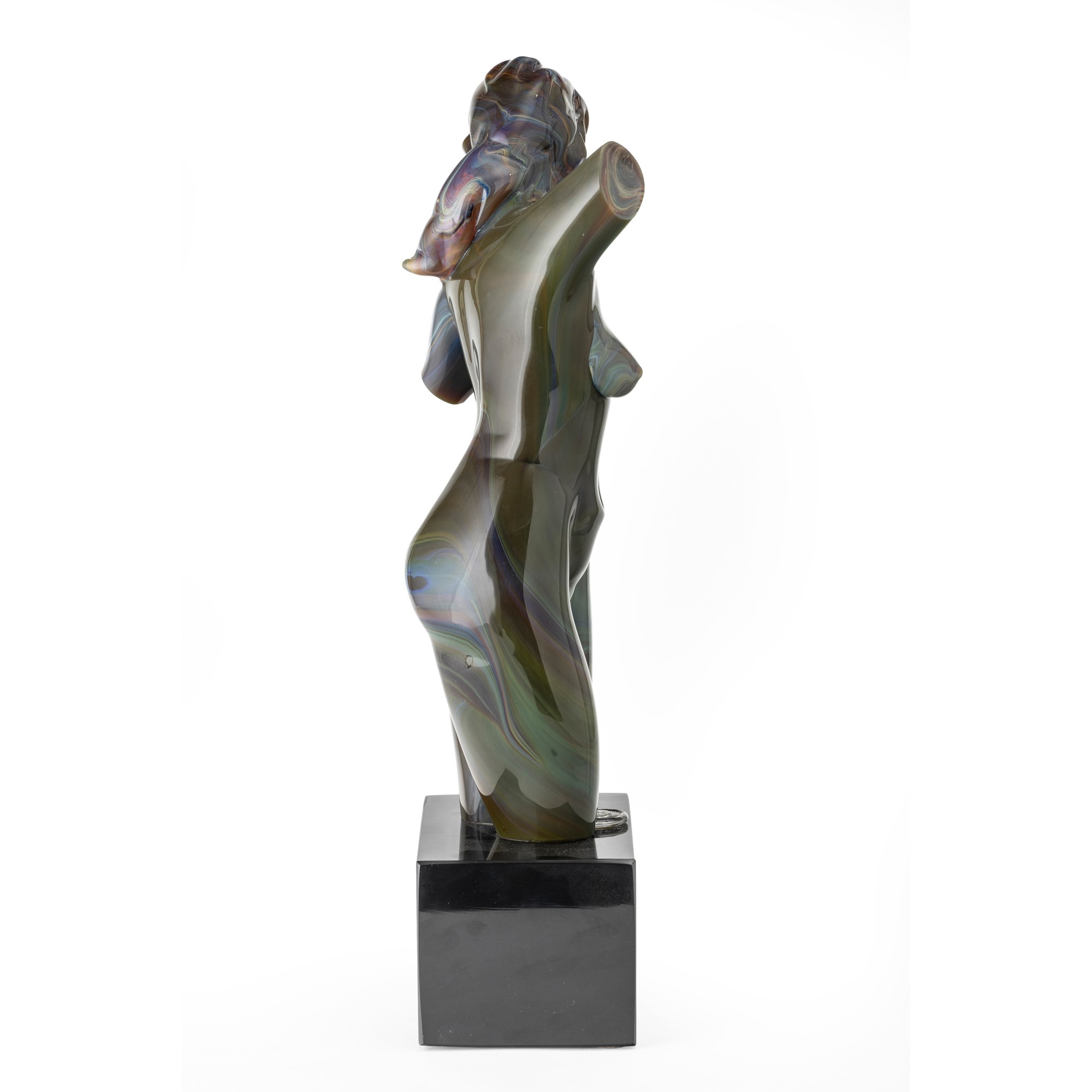 Loredano Rosin - Trono/Tronco di donna in vetro calcedonio (Murano, 1970 ca.)